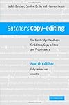 Butcher's Copy-editing: The Cambridge Handbook for Editors, Copy-editors and Proofreaders