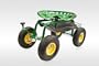 New Heavy Duty Garden Rolling Work Seat With Tool Tray Cart