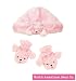 Fuzzy Wear Pink Poodle Hat & Mittens Set by North American Bear Co.