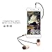 UEELR US-02 Best in ear headset metal earbuds wire bass microphone has 3.5 mm jacks. (rose gold)