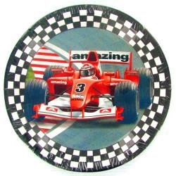 Race Fans Open Wheel Indy Car Birthday Party Plates - 8 Count