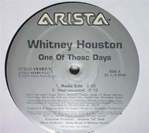Whitney Houston One of Those Days [Vinyl] Music