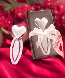HEART SHAPED BOOKMARKS - HEART SHAPED BOOKMARK FAVORS - bookmark, Quantity of 36 pc,