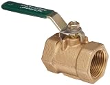 Milwaukee Valve BB2-102 Series Bronze Butterfly Valve, Unibody, Stainless Steel 304 Disc, Lever Handle with Memory Stop, 1/2