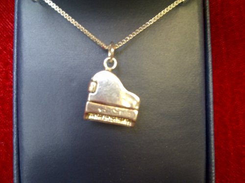 Grand Piano Sterling Silver Necklace