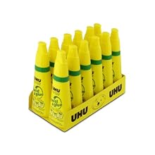 Saunders UHU Twist and Glue, 3.2 fl oz., Clear, Pack of 12 (21150)