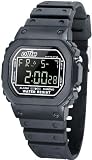Mens Black Digital Sport Watch with Stopwatch by Ollie OLK80003-B