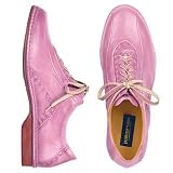 Pakerson Pink Italian Hand Made Calf Leather Lace-up Shoes
