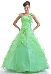 Organza/Tulle One Shoulder Lace-Up Prom Dress/Quinceanera Dress 