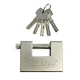 Super Strong Heavy Duty 1KG Security Bolt Shackle Lock Padlock by Kurtzy TM