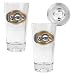 Milwaukee Brewers MLB 2pc Pint Ale Glass Set with Baseball Bottom - Oval Logo by Great American Products