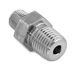 Parker 4-4 MHLN-SS 3.0 316 Stainless Steel Pipe Male Hex L Nipple NPT 1/4M X 1/4M