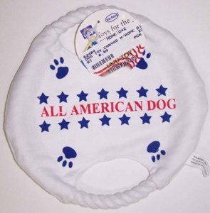 CANVAS N'ROPE DISC DOG TOY
