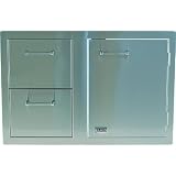 Lion 33 Inch Access Door & Double Drawer Combo With Paper Towel Holder