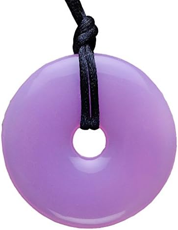 Teething Bling Amethyst Donut Pendant Teether Necklace
