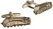 Mag Mouch Men's Antique Train Cuff Link, Silver, One Size