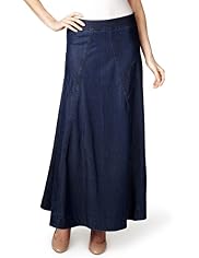 Per Una Panelled Denim Maxi Skirt