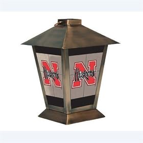 Nebraska Cornhuskers NCAA Glass and Metal Candle Lantern (11) by 