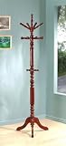 Coat rack with Spining Top Portion in a Tobacco Finish