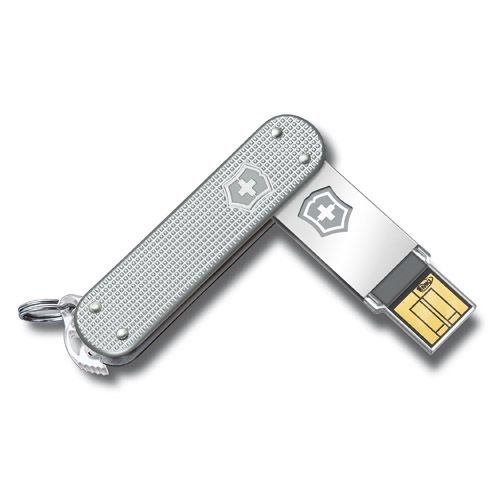 Swiss Army Victorinox Slim, 64GB, (swissflash) Alox silver