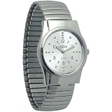REIZEN Mens Braille Watch (Chrome, Exp. Band)