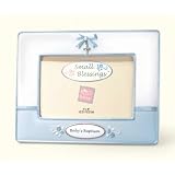 Boy's Baby Baptism Frame by Russ Berrie by 