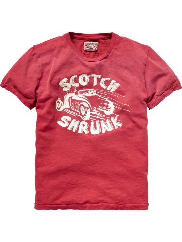 Scotch Shrunk Jungen Hemd 12410151523 - g dyed slub jersey tee with chestartwork
