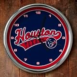 Houston Texans Chrome Wall Clock