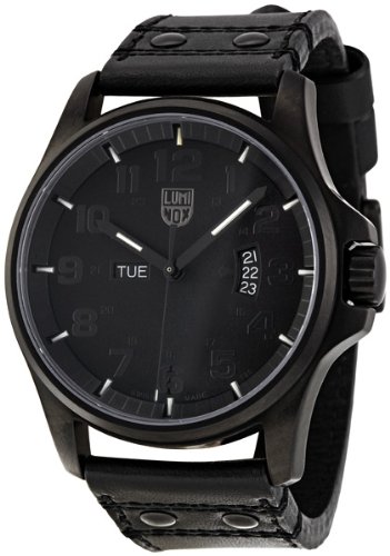 Luminox 1870-Series Quartz Black Calfskin Band Black Dial Men's Watch - 1879.BO