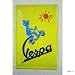 tin plate Vespa scooters as a beautiful and friendly drawing 20 x 30 cm metal sign advertising Retro Tin Signs