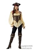 Adult Rustic Pirate Lady Costume (Size:Large 12-14)