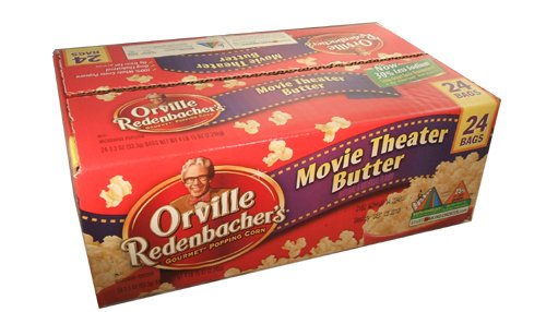 Orville Redenbacher Gourmet Popping Corn Movie Theater Butter Popcorn 24 Bag Box