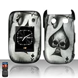 Rubberized Spade Skull Snap on Design Case Hard Case Skin Cover Faceplate f ....