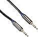Sabrent 3.5mm Gold Plated Premium Auxiliary Male to Male AUX Cable [Step Down Design] 16 Feet (CB-AUX5)