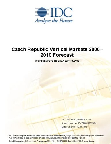 Czech Republic Vertical Markets 20062010 Forecast