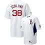 Nike Boston Red Sox #38 Curt Schilling White Walk off Jersey