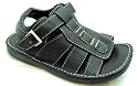 Happy Shoe Boys Goliath Black Dual Buckle Strap Gladiator Beach Sandals
