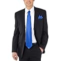 Boston Traveler Solid Color Microfiber Tie and Hanky Set