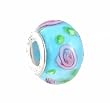 Pandora Style Charm Bead (Z82) Murano Style / Lampwork Glass (14mm x 10mm) (fits Troll too)