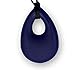 Chewable Silicone Droplet Pendant Necklace (Autism/sensory/teething/SPD) Nontoxic - BPA and Phthalate Free (Navy)