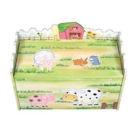 Kids Children's Farmhouse Storage Toy Box by Toy Box Classics