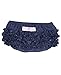 RuffleButts® Infant / Toddler Girls Denim Ruffled Diaper Cover