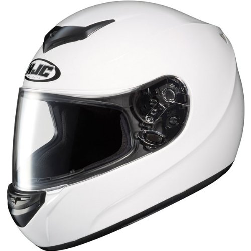 HJC Solid Men's CS-R2 On-Road Motorcycle Helmet - White / Large On Sale
