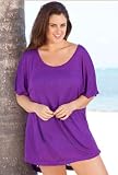 Beach Belle® Purple Dolman Size Swimsuits