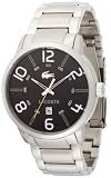 Lacoste Men's 2010495 Barcelona Stainless Steel Bracelet Black Dial Watch