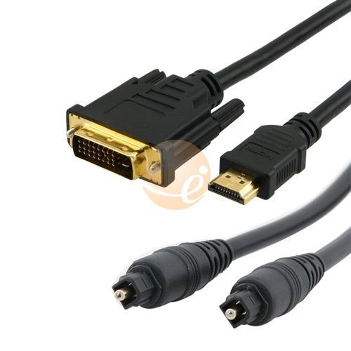 High Definition Cable Pack for Blu-ray/HD-DVD/DVD/PS3 (PC Monitor & HDTV)