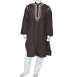 Mens Casual Clothing Cotton Embroidered Kurta Pajama Size L Chest :42
