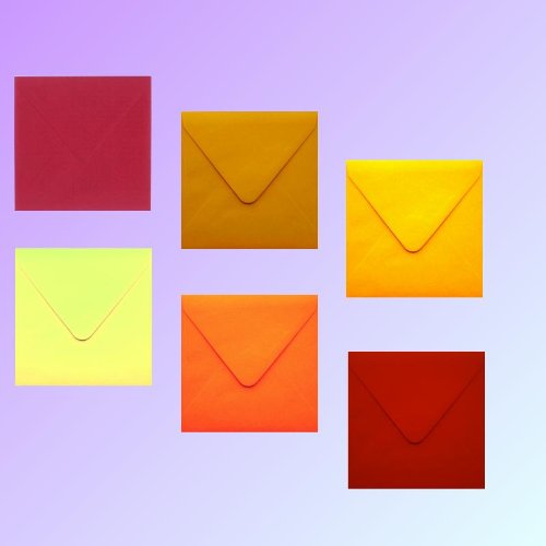 10 Briefumschläge quadratisch