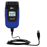Classic Straight USB Cable for the LG LX150 with Power Hot Sync and Charge capabilities - Gomadic Brand w/ TipExchange Technology