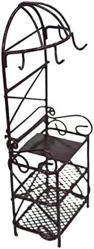 3 Layer Miniature Shelf w/Hooks